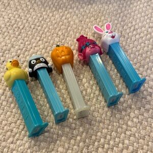 Fun Character Candy Dispenser Set - Blue and Multicolor